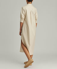 Fawn Egyptian Cotton Long Shirt Dress