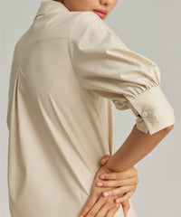 Fawn Egyptian Cotton Short Shirt Dress