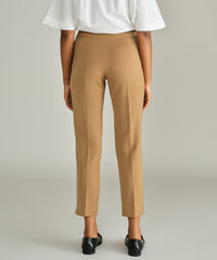Camel Stretch Suiting Cigarette Trousers