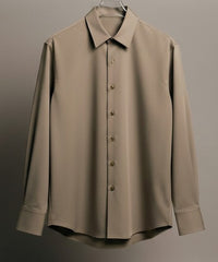 Taupe Scuba Knit Oversized Shirt