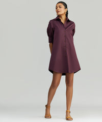 Mulberry Egyptian Cotton Short Shirt Dress