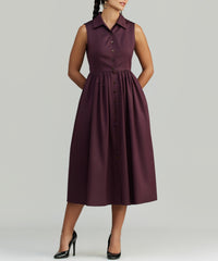 Mulberry Egyptian Cotton Long Tennis Dress