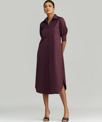 Mulberry Egyptian Cotton Long Shirt Dress