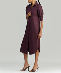 Mulberry Egyptian Cotton Long Shirt Dress