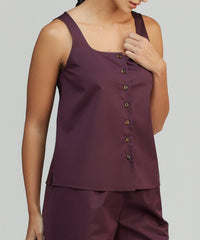 Mulberry Egyptian Cotton Sleeveless Top