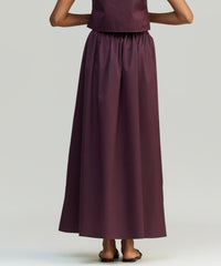 Mulberry Egyptian Cotton Maxi Skirt