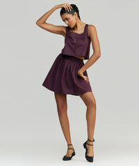 Mulberry Egyptian Cotton Mini Skirt