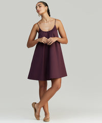 Mulberry Egyptian Cotton Short Trapeze Dress