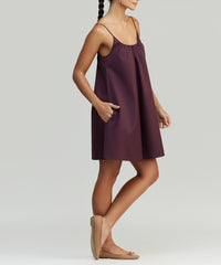 Mulberry Egyptian Cotton Short Trapeze Dress