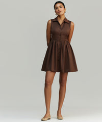 Brunette Egyptian Cotton Short Tennis Dress