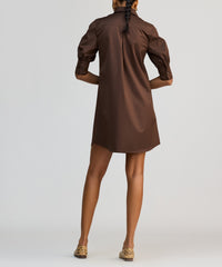 Brunette Egyptian Cotton Short Shirt Dress