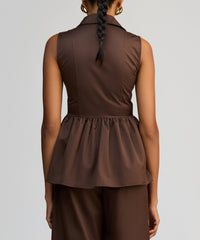 Brunette Egyptian Cotton Tennis Top