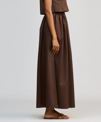 Brunette Egyptian Cotton Maxi Skirt