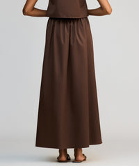 Brunette Egyptian Cotton Maxi Skirt
