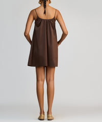 Brunette Egyptian Cotton Short Trapeze Dress