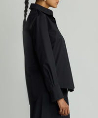 Black Egyptian Cotton Oversized Shirt