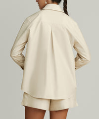 Fawn Egyptian Cotton Oversized Shirt