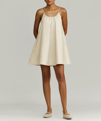 Fawn Egyptian Cotton Short Trapeze Dress