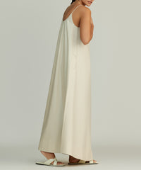 Fawn Egyptian Cotton Long Trapeze Dress