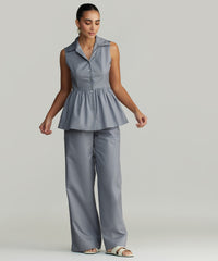 Powder Blue Egyptian Cotton Tennis Top