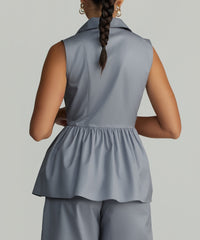 Powder Blue Egyptian Cotton Tennis Top
