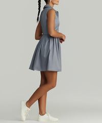 Powder Blue Egyptian Cotton Short Tennis Dress