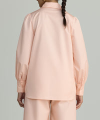 Blush Egyptian Cotton Bishop Sleeved Shirt
