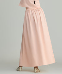 Blush Egyptian Cotton Maxi Skirt