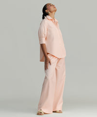 Blush Egyptian Cotton Short-Sleeved Shirt