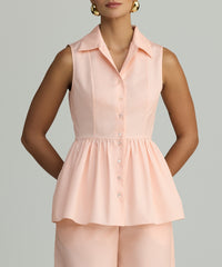 Blush Egyptian Cotton Tennis Top