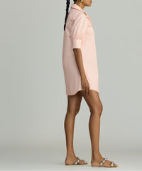 Blush Egyptian Cotton Short Shirt Dress
