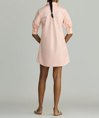 Blush Egyptian Cotton Short Shirt Dress