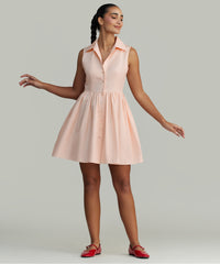 Blush Egyptian Cotton Short Tennis Dress
