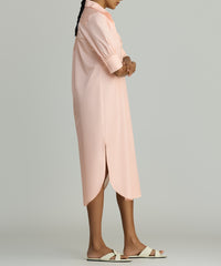 Blush Egyptian Cotton Long Shirt Dress