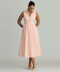 Blush Egyptian Cotton Long Tennis Dress