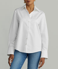 White Egyptian Cotton Oversized Shirt