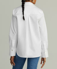 White Egyptian Cotton Oversized Shirt
