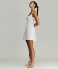 Pearl Stretch Suiting Mini Dress