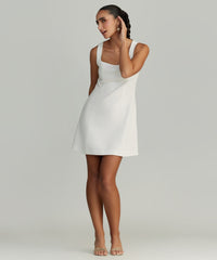 Pearl Stretch Suiting Mini Dress