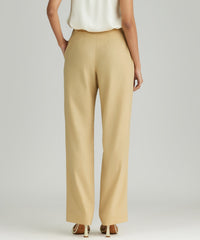Sand Suiting Pleated Trousers