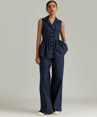 Navy Egyptian Cotton Tennis Top