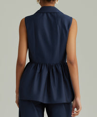 Navy Egyptian Cotton Tennis Top