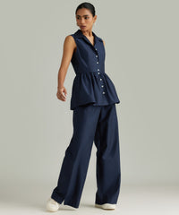 Navy Egyptian Cotton Tennis Top
