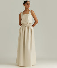 Fawn Egyptian Cotton Maxi Skirt