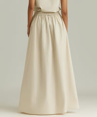 Fawn Egyptian Cotton Maxi Skirt