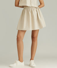 Fawn Egyptian Cotton Mini Skirt