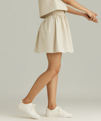 Fawn Egyptian Cotton Mini Skirt