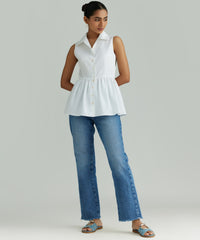 White Egyptian Cotton Tennis Top