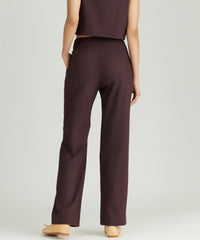 Plum Suiting Pleated Trousers