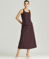 Plum Suiting Sleeveless Top
